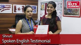 Shruti-spoken English testimonial screenshot 5