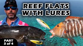 USING LURES ON THE REEF FLATS to catch Coral Trout, Red Throat Emperor on the Great Barrier Reef