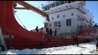 Coast Guard Ice Breaker Duluth Minnesota, on 3-17-13, video shot by Jamie Merideth