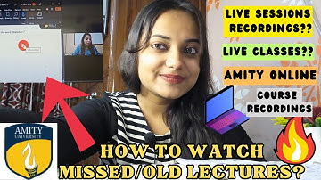 HOW to watch missed/previous lectures video recordings in AmiGo Portal🔥? All Subjects recordings❌?