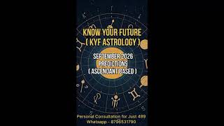 September 2026 Astrology Predictions 🔮 | All 12 Zodiac Signs HINDI