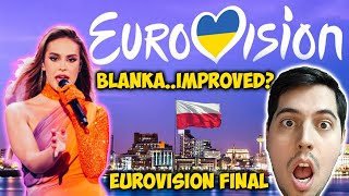 EUROVISION FINAL - BLANKA POLAND - EDDY REACTS