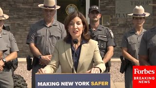 NY Gov. Kathy Hochul Announces Rollout Of Efforts To Combat Transnational Crime At US-Canada Border
