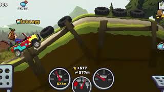 Hill Climb Racing: 580 Meters on the Hill Climber (Out of Fuel at the End)