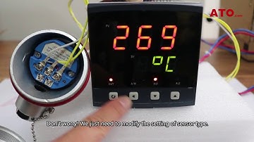 Temperature controller wiring and setting