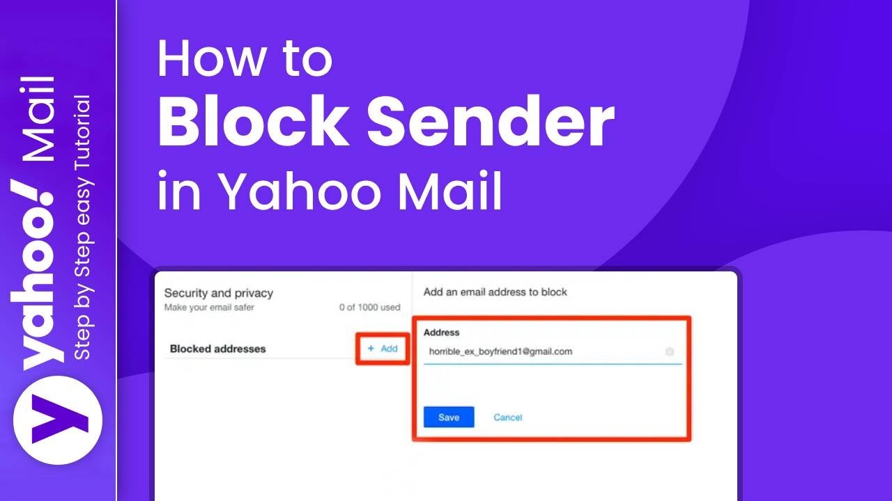 How To Block Sender In Yahoo Mail 2024 Step by Step Guide YouTube