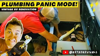 Vintage RV Renovation  Plumbing Panic Mode Before Upcoming Camping Trip  DIY