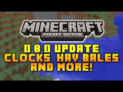 Minecraft: Pocket Edition 0.8.0 - Another Screenshot Revealed! Clocks, Hay Bales & More!