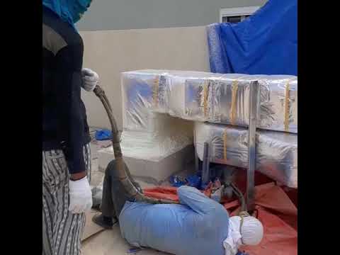 عازل امريكي البلوريثين عازل مانع الخرير والصوت والحرارة رش دكتات تكييف وكربي