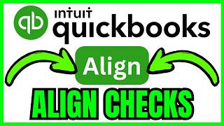 How To ALIGN CHECKS In QuickBooks Online (QUICK & EASY) 2026