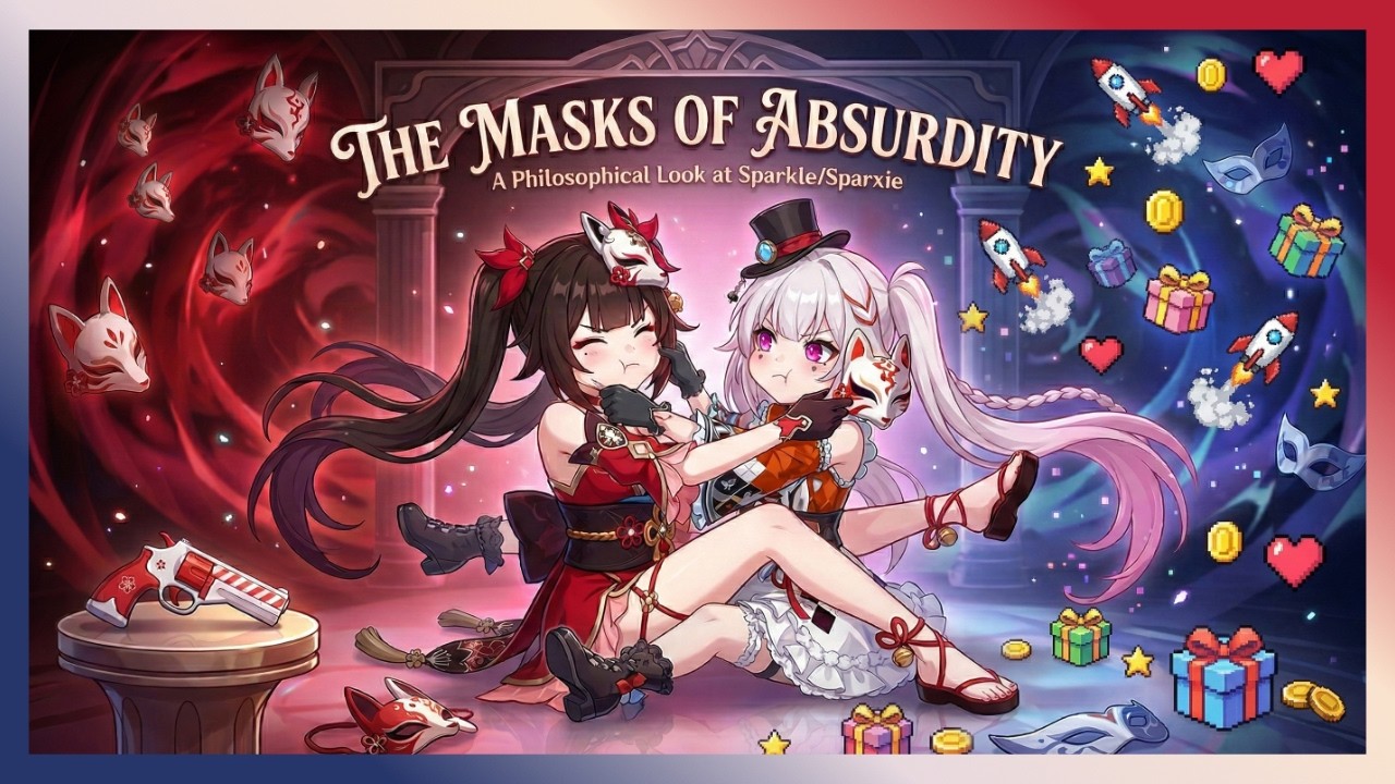 The Masks of Absurdity | A Philosophical Look at Sparkle & Sparxie