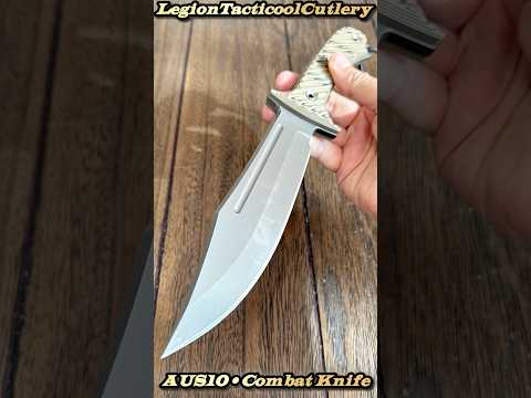 AUS10 Steel Combat Knife.       