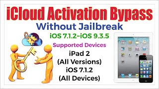 Without Jailbreak iCloud Activation Bypass iPad 2 All Model iOS 7.1.2 all devices