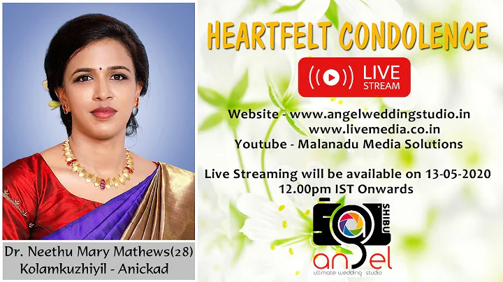 Dr. Neethu Mary Mathews(28) Kolamkuzhiyil Funeral Service Live   I  13-05-2020  I