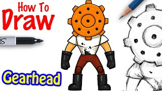 How To Draw Gearhead Jerry Floor 2 Youtube - piggy roblox drawing cool kids art