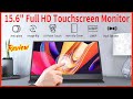 15.6&quot; HD Portable Travel Monitor with Touch Screen for Work, Presentations, School or Gaming