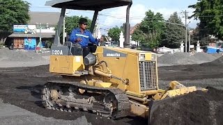Komatsu Mini Dozer D20A Work Dredging Dirt