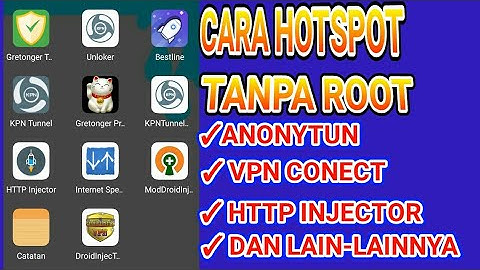 Cara hotspot Anonytun Vpn dll tanpa root