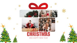 Free Merry Christmas Greetings Ecard Video Template (Customizable) - FlexClip