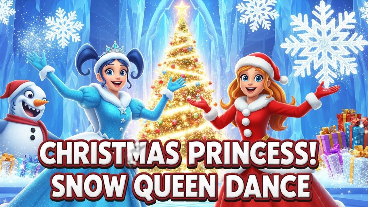 Best Christmas Dance for Kids | Princess Holiday Song | Christmas Princess Show