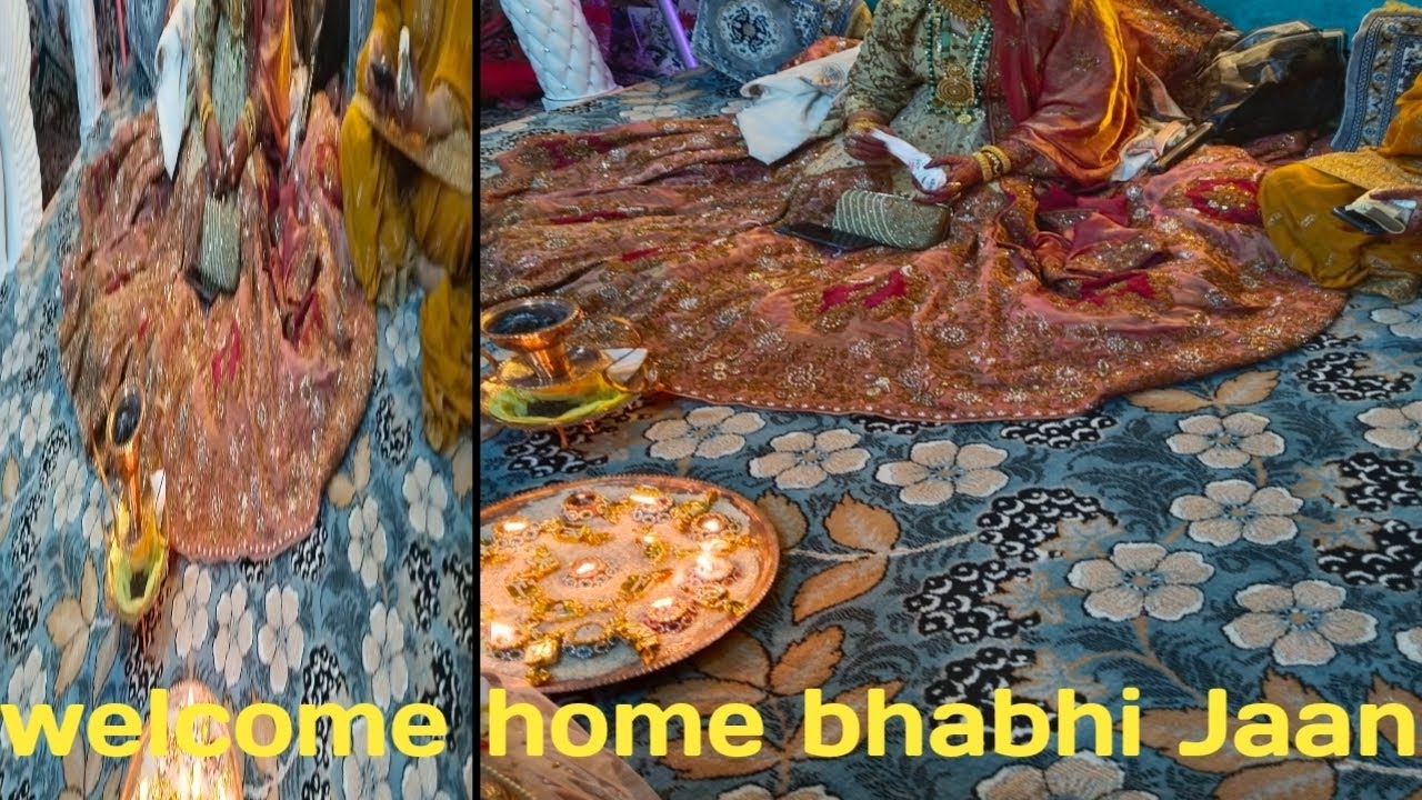 Welcome home bhabhi Jaan part two kashmiri tradition wedding 🎉🎉🎉🎉