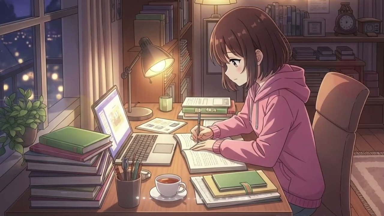 Lofi Study Calm Focus Study Lofi ( 1 hour )