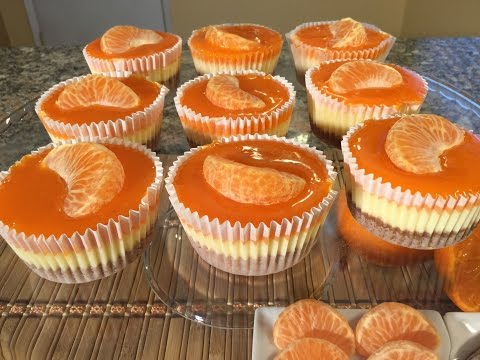 how-to-make-mandarin-orange-cheesecake-cupcakes-food-recipes-graham-cracker-crust