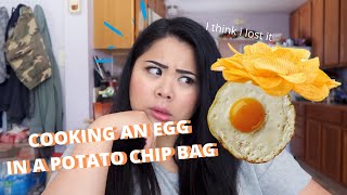Cooking an Omelette in a Potato Chip Bag *seriously*