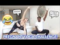 COUPLES PREGNANT YOGA CHALLENGE *Impossible Challenge*