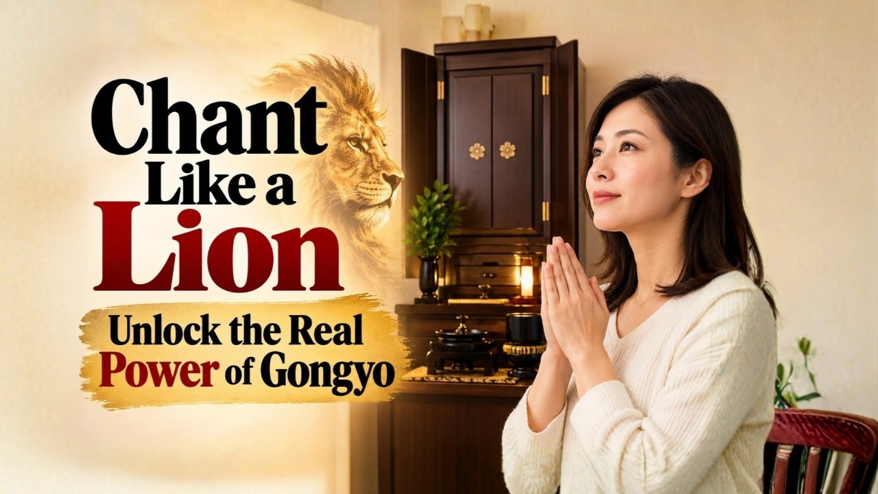 Chant Like a Lion Unlock the Real Power of Gongyo | Nichiren Buddhism
