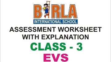 CLASS - 3 EVS WORKSHEET - 22