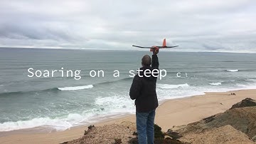 Lidl Glider(RC converted) - Soaring on a steep slope (West Coast/Portugal)
