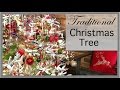 Christmas Decorations | Traditional Red and Green Christmas Tree