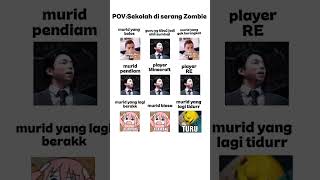 POV:SEKOLAH DISERANG ZOMBIE #ANGGAGAMERS #MINECRAFT #RESIDENEVIL #MURIDPENDIAM #GURUSURVIVAL