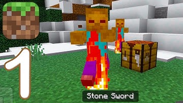 Minecraft: Pocket Edition - Survival Gameplay Walkthrough Video Part 1 (iOS, Android)