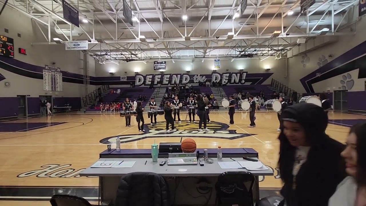 Eastside high school drumline halftime show basketball game 2026