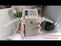 ☁️ unboxing white iphone 11 (128gb) + 📱 size comparison + 📸 camera test | upgrade from iphone 6s🌱