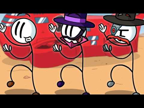 The First Time Henry Stickmin Experience (100% Fails + Endings)
