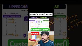 lower and upper in python. #ai #coding #education #python #programming #dsa #strings #interview code