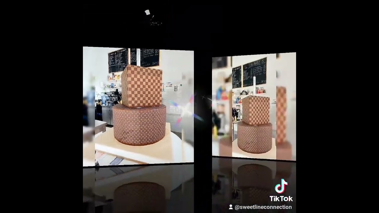 Big Louis Vuitton Cake.. Our version of expextation Vs Reality.