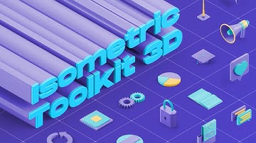 3D Isometric Design Animation - After Effects Template