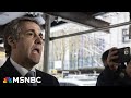 Michael Cohen returns to witness stand after testifying Monday