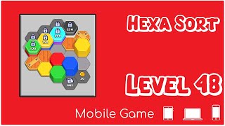 Level 48 HEXA SORT Sorting Hex (Hexagons) - Mobile Game - Game Play