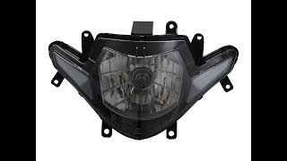 CrazyTheGod GSX-R series GSX250R 17-present Motorcycles Clear Headlight Headlamp Chrome for SUZUKI