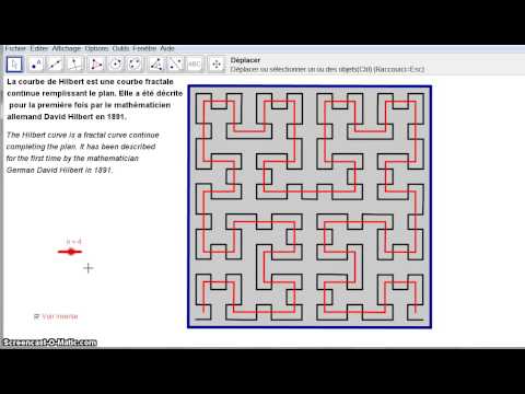 Hilbert curve (by Geogebra)
