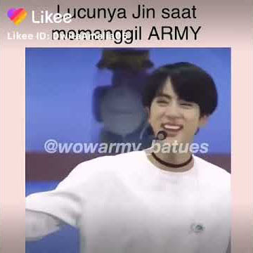 Lucunya Jin saat memanggil ARMY