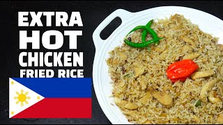 Chicken Fried Rice - Extra Spicy Chicken Rice - Pinoy Style Chicken Fried Rice - Filipino Chicken