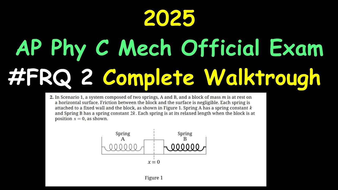 AP Physics C Mechanics 2025 FRQ 2 Walkthrough | Full Solution In ...