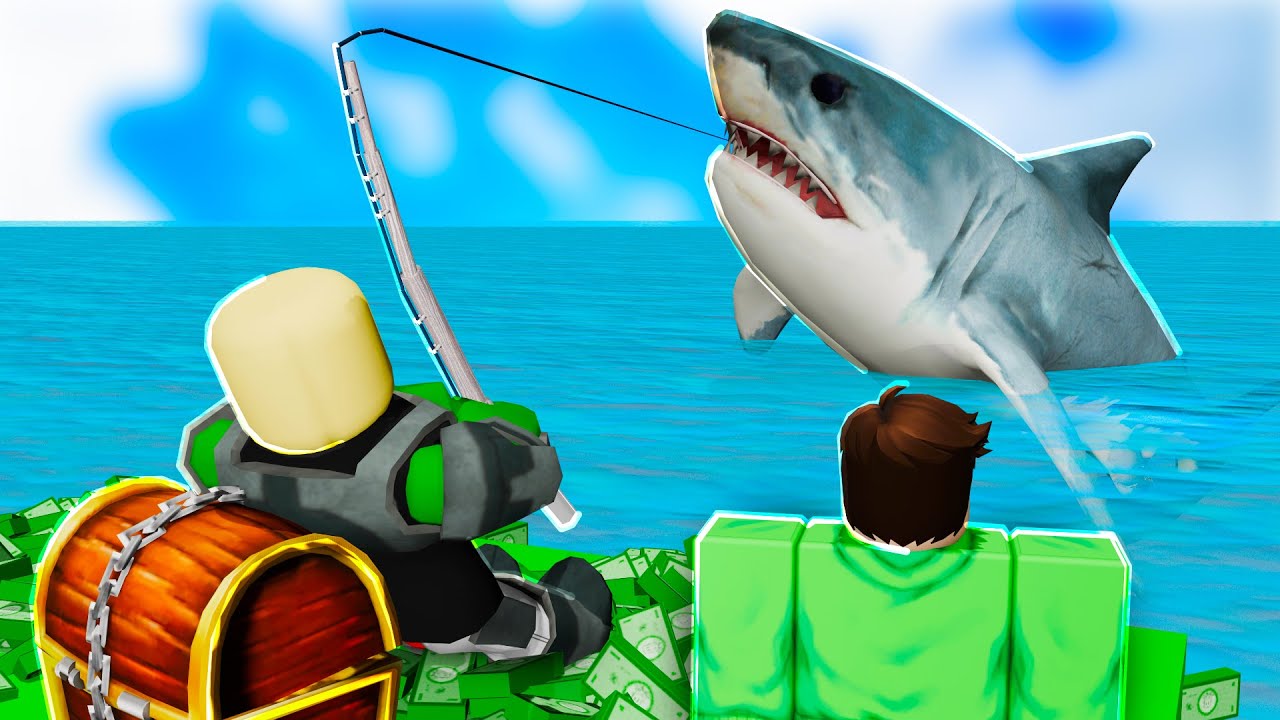 FÅNGAR FISK med oändlig ROBUX! Feat. Duno & Danne i Roblox!