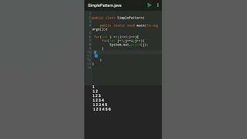 Number Pattern |  Pyramid Pattern in Java 1 #coding #pyramid #pyramidpattern